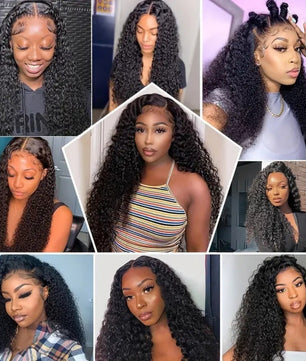 22In Brazilian Hair Water Wave Glueless Wig-13x4 Full Frontal Lace Wig