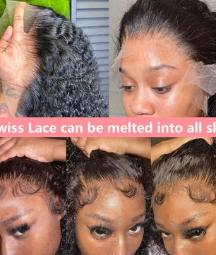 22In Brazilian Hair Water Wave Glueless Wig-13x4 Full Frontal Lace Wig