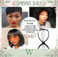 WANTED Combo 3 Wig Combo Deal -  8" Brazilian Fringe Bob Wig + Perm Wig + Pixie Cut Wig - R1500