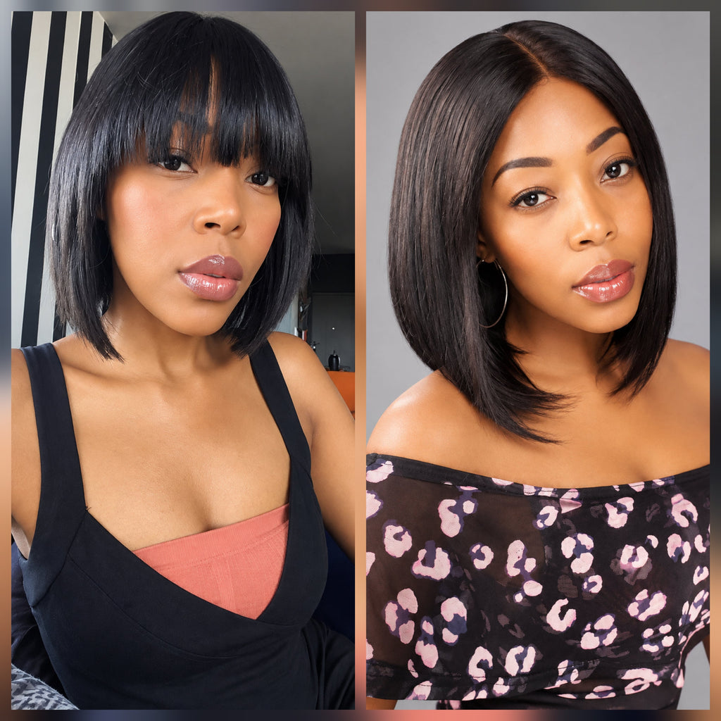WANTED Combo 2 Wig Combo Deal - Brazilian Fringe Bob Wig + 10 - R1650